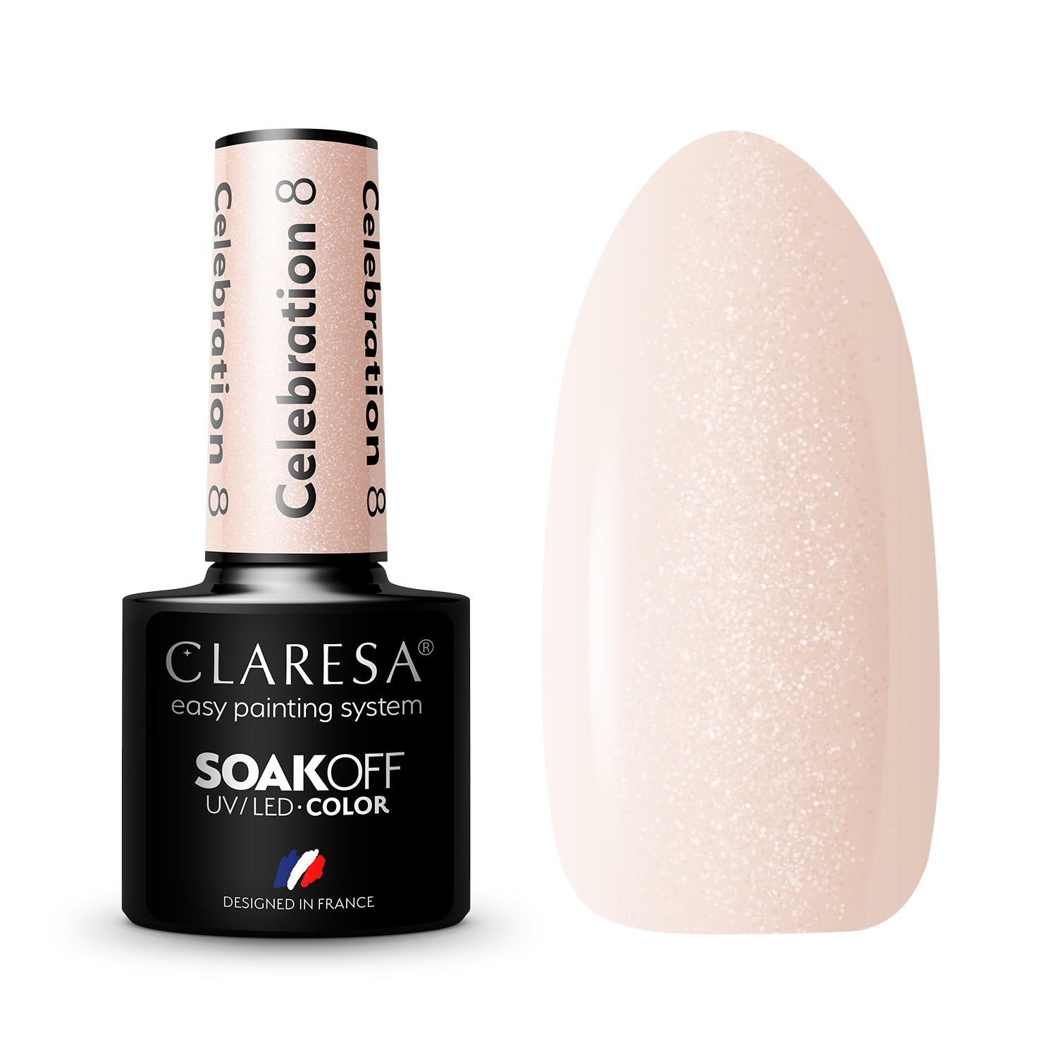 CLARESA Hybride nagellak CELEBRATION 8 -5g