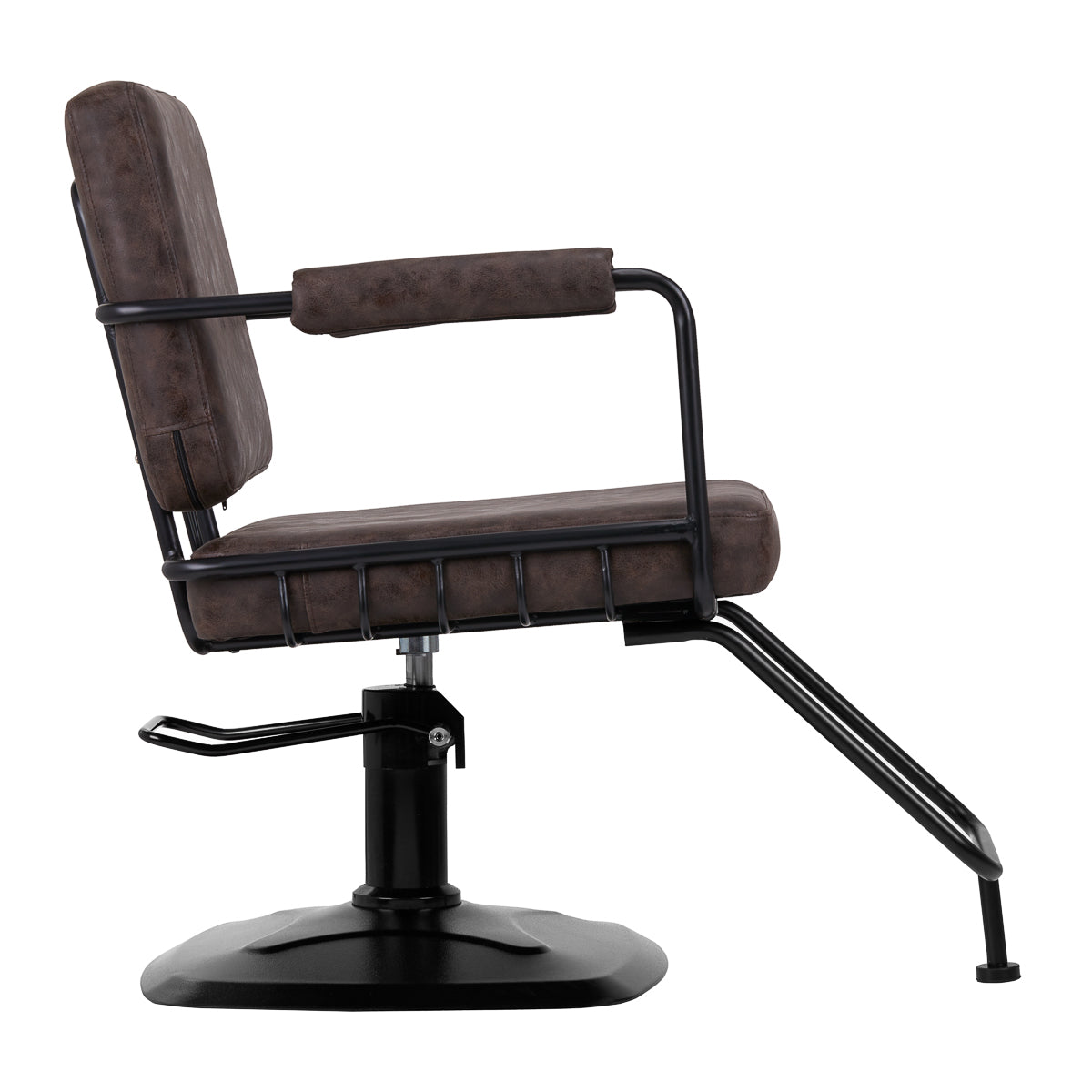 Gabbiano hairdressing chair Katania Loft Old Leather dark brown