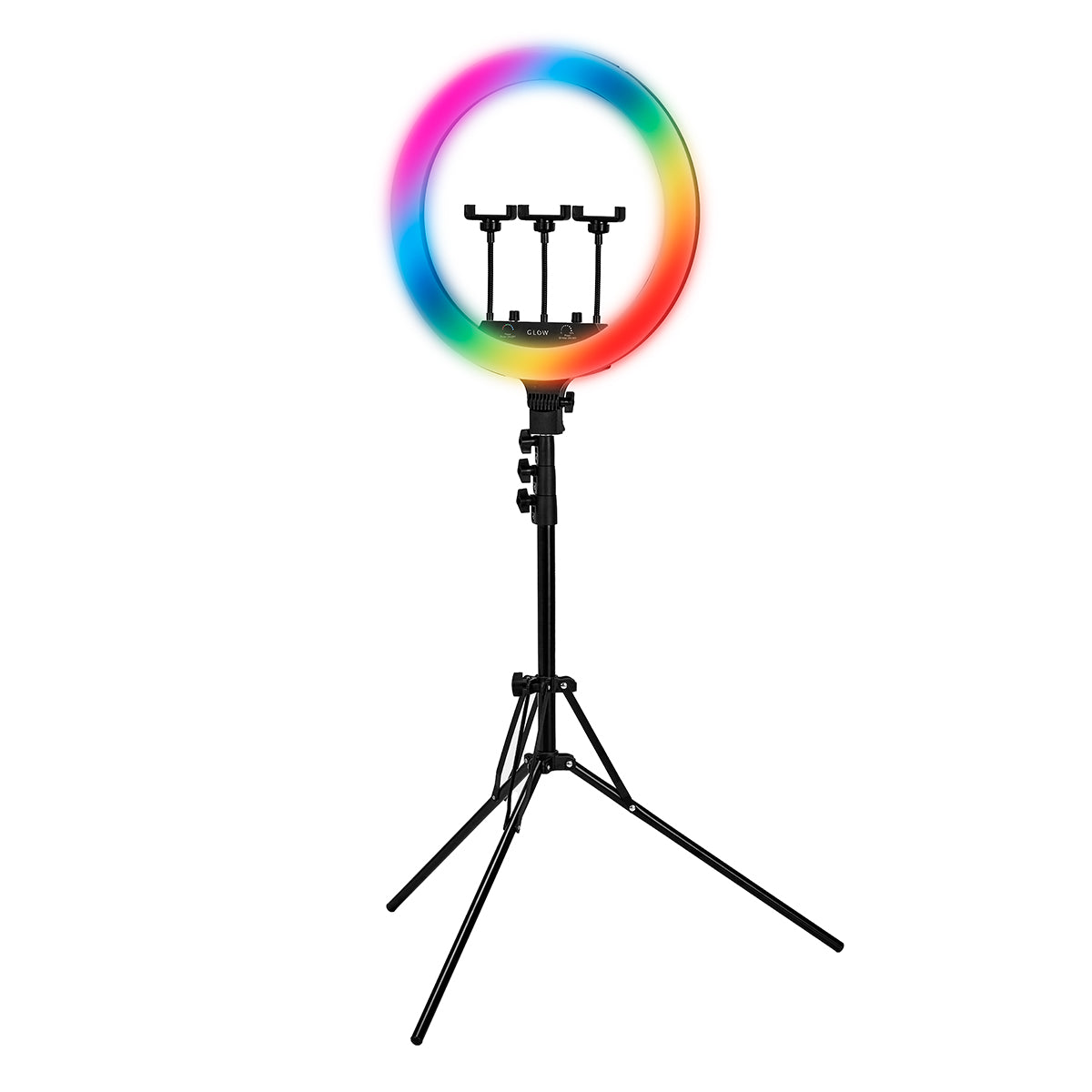 GLOW 18" bsc RGB-ringlamp met 45W statief