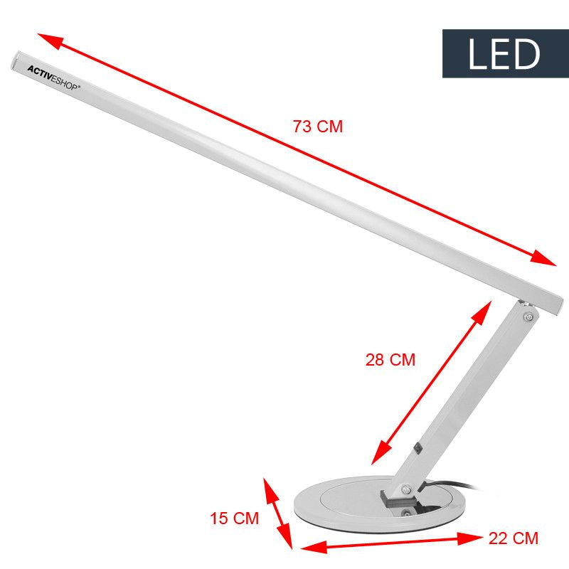 Lampe de bureau mince en aluminium à LED