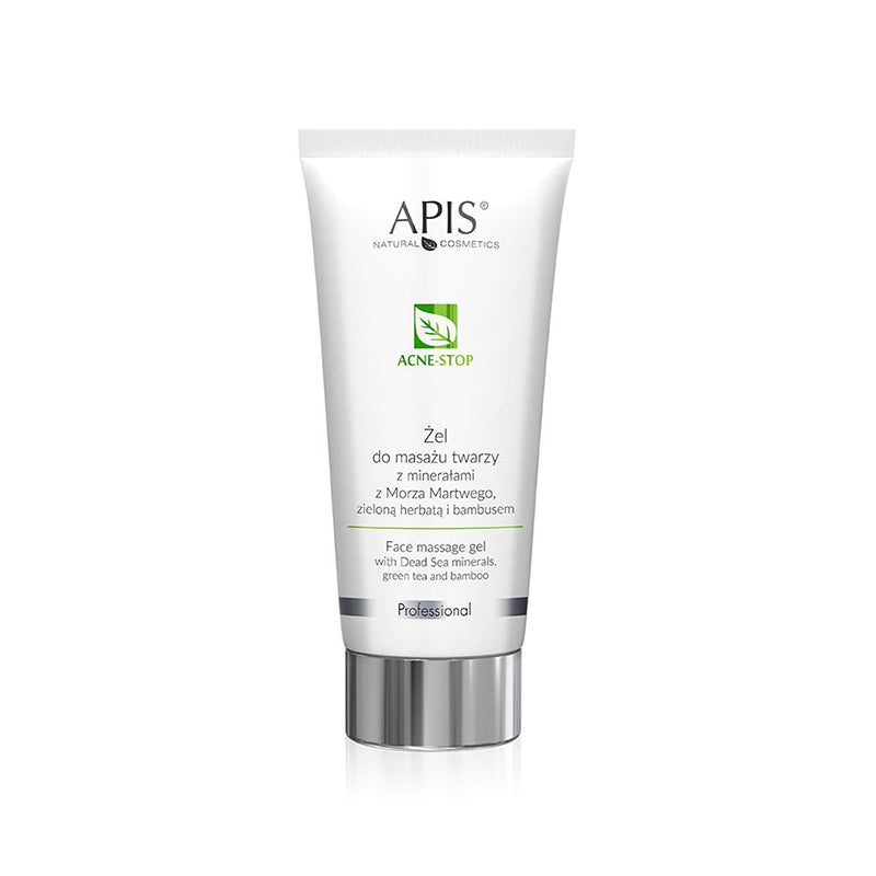 Apis acne-stop smoothing gel for face massage for oily skin with minerals from the dead sea, green tea and bamboo