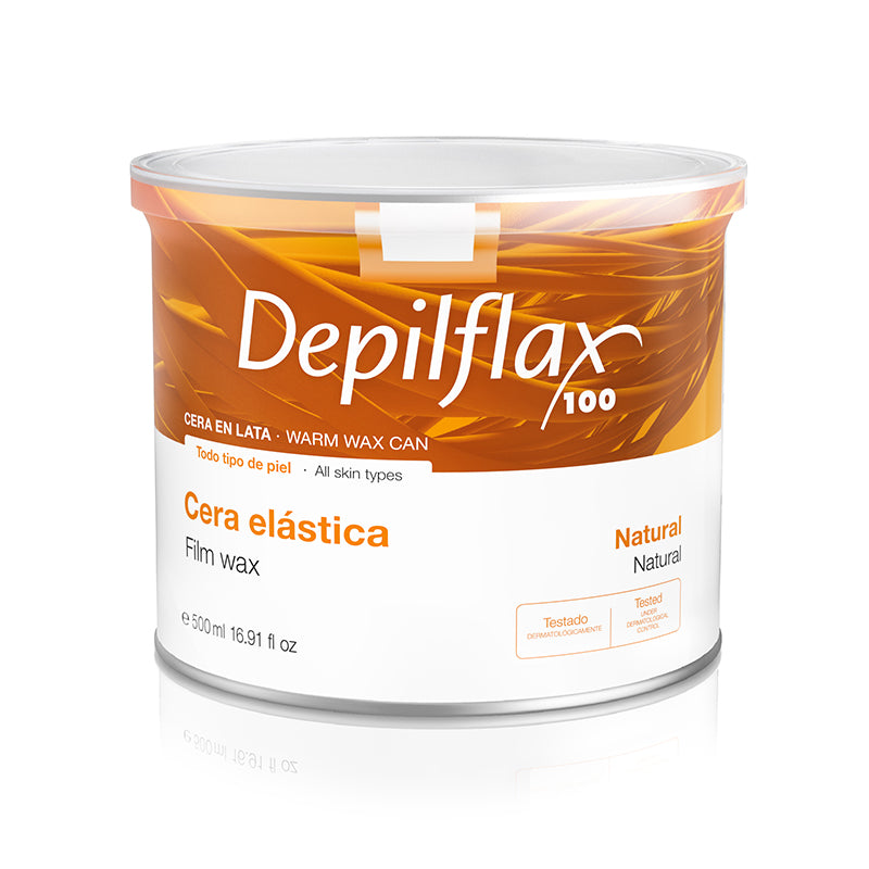 Boîte de cire dépilatoire flexible Depilflax 100 500 ml naturelle
