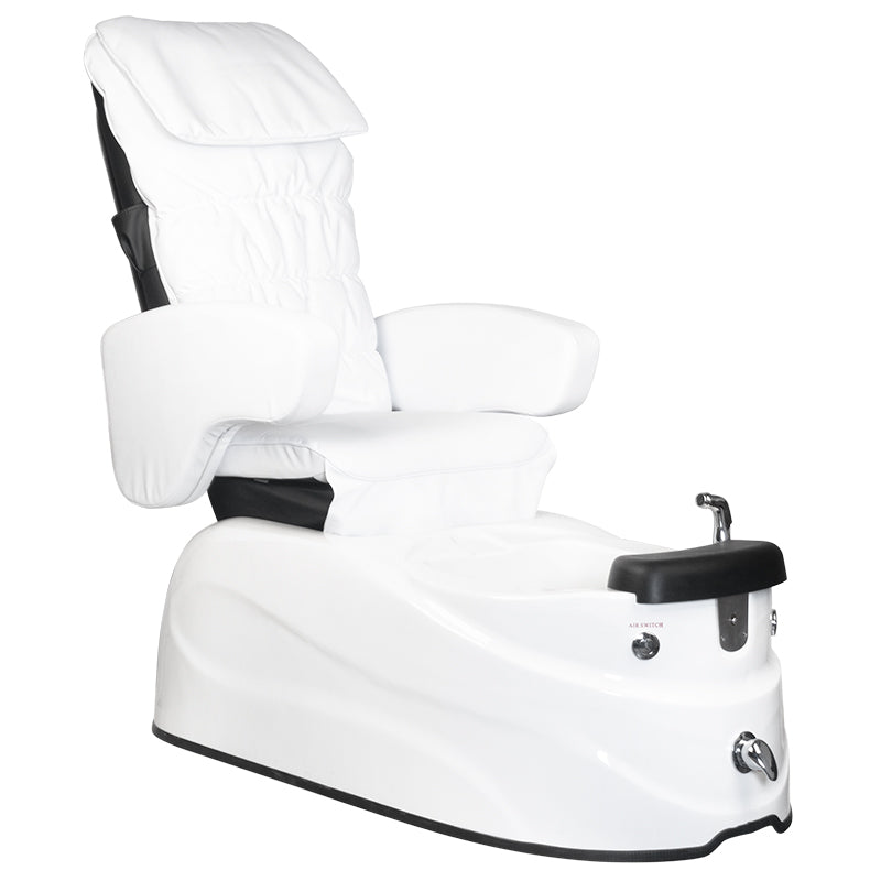 Spa pedicurestoel AS-122 wit met massagefunctie