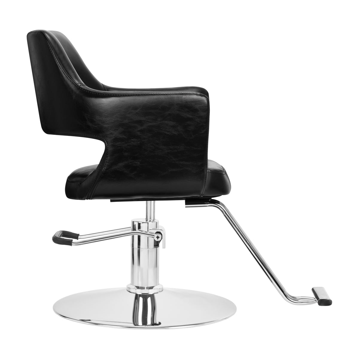Système de cheveux noir chaise de coiffure sm339