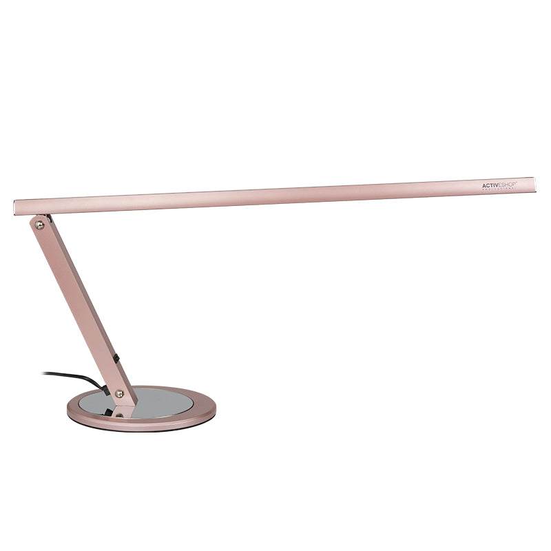 Lampe de bureau led mince en or rose