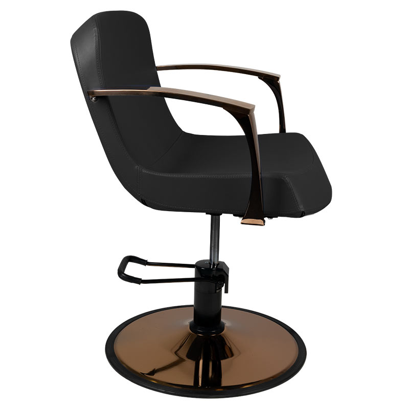 Gabbiano styling fauteuil Bologna, koper zwart