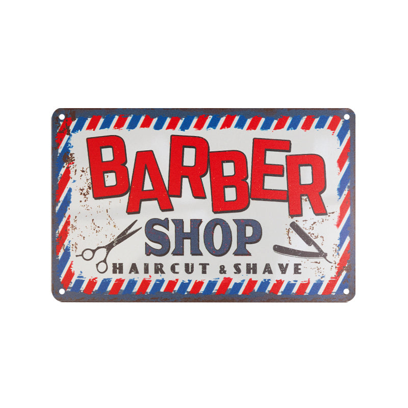 Decorative plaque barber b002