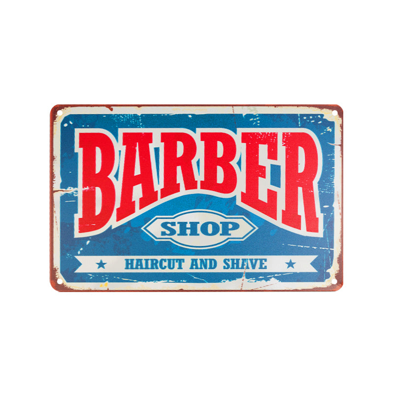 Plaque décorative barbier b006