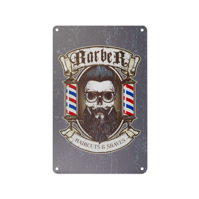 Decorative plaque barber b014
