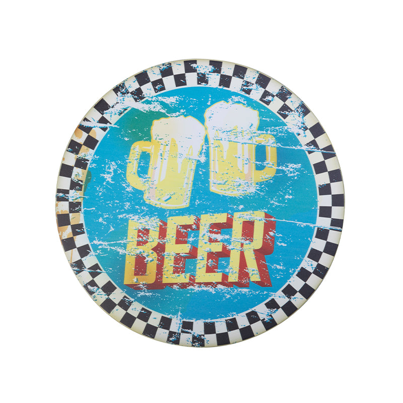 Decoratieve ronde bierplaat