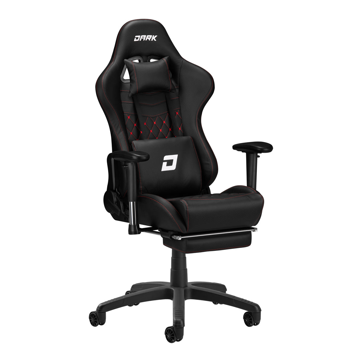 DARK Premium zwarte gamingfauteuil