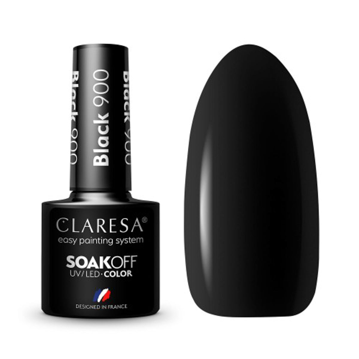 CLARESA Hybrid polish BLACK 900 -5g