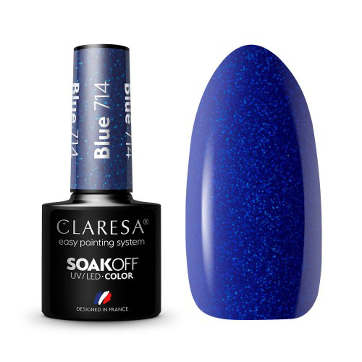 CLARESA Vernis à ongles hybride BLEU 714-5