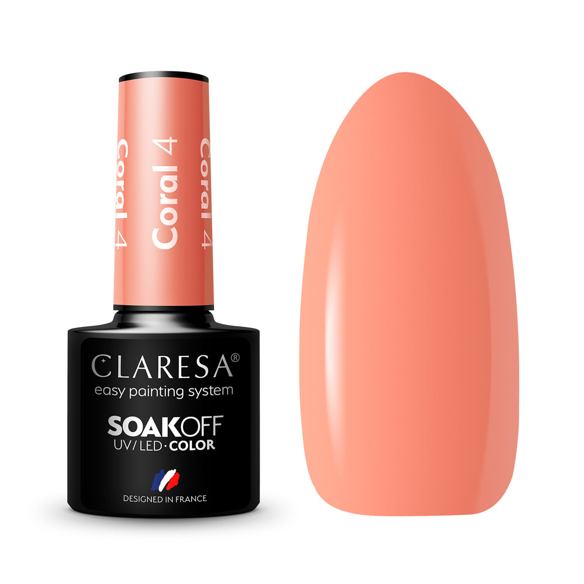 CLARESA Hybrid nail polish CORAL 004 -5g