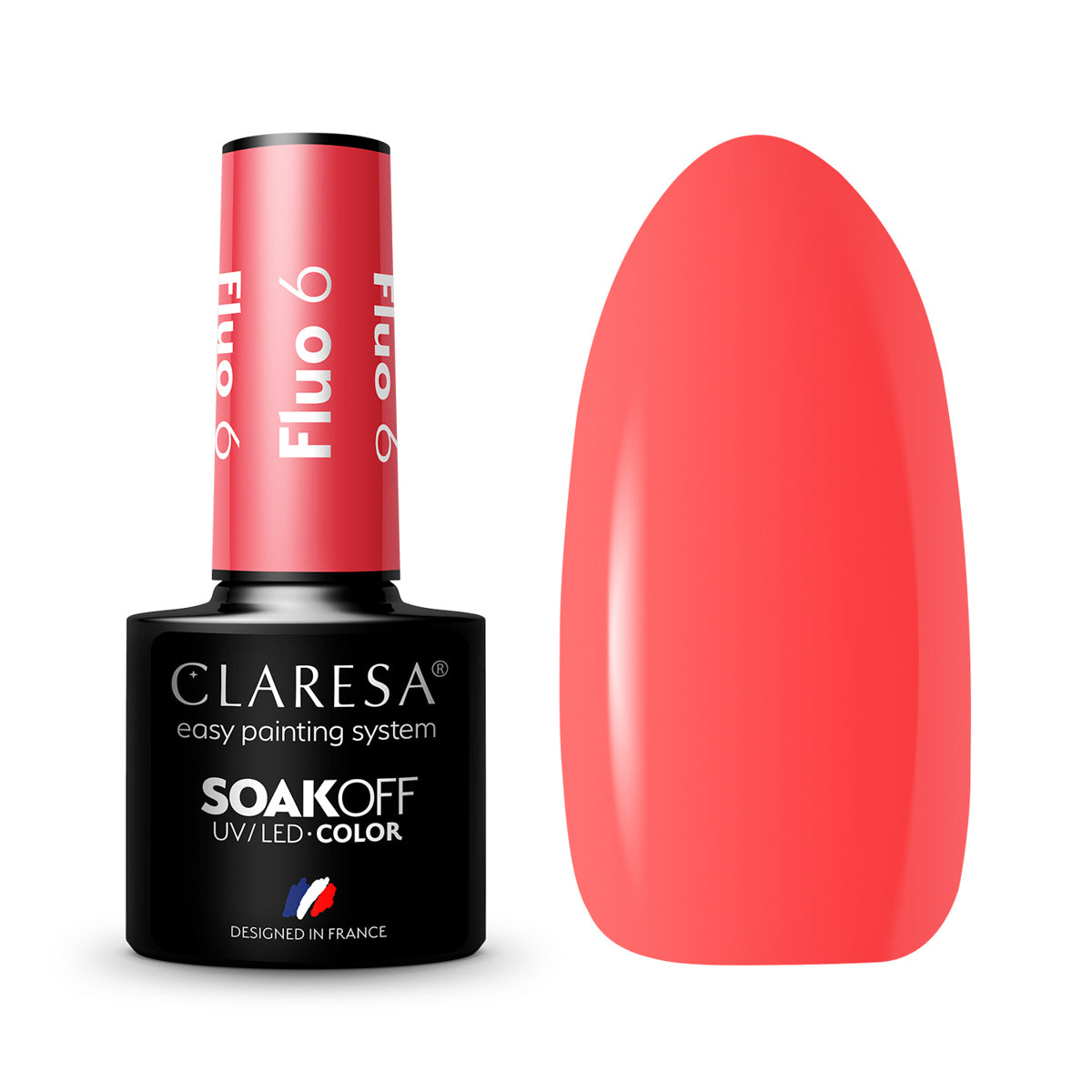 CLARESA Hybrid nail polish FLUO 6 -5g