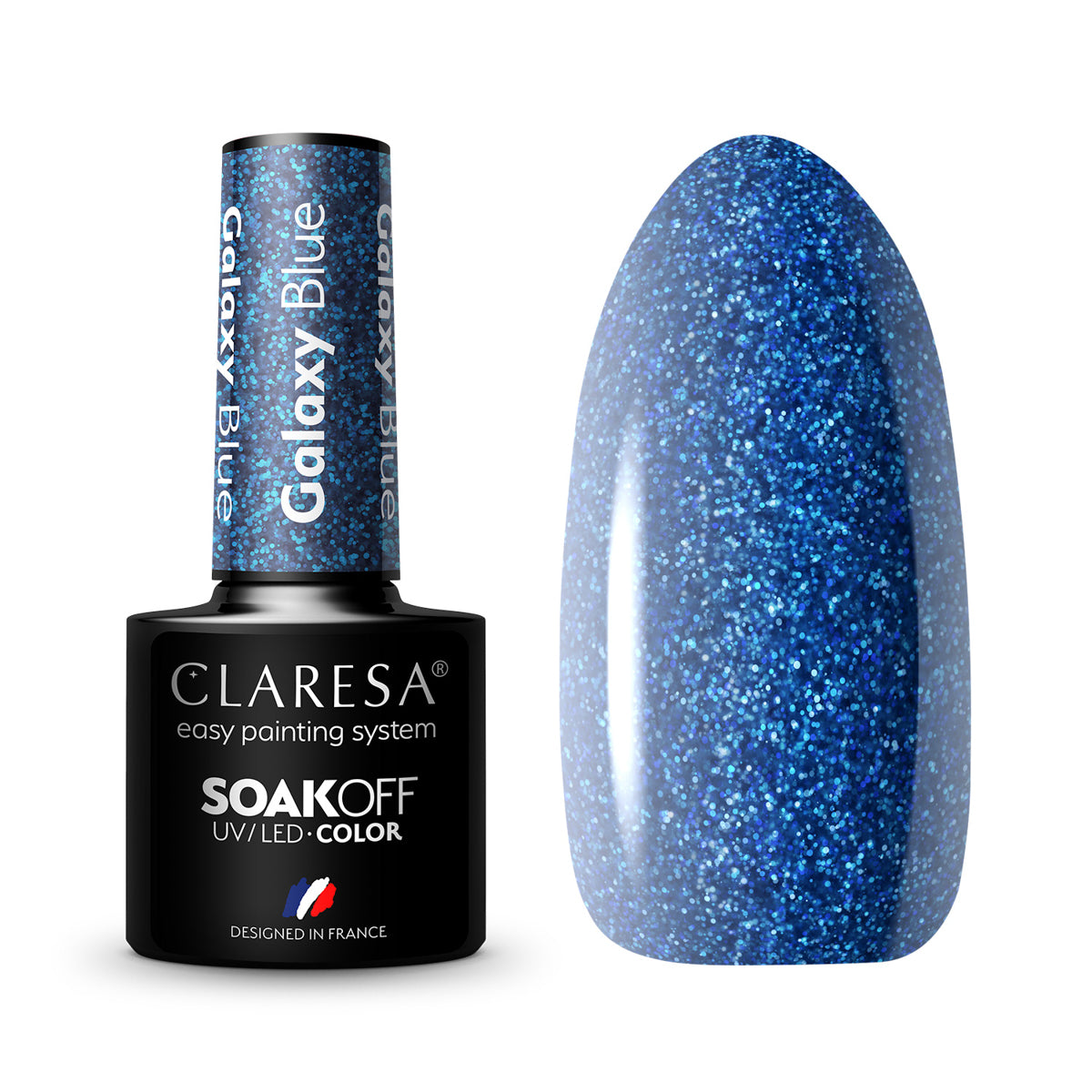 CLARESA Vernis hybride Galaxy Bleu 5g