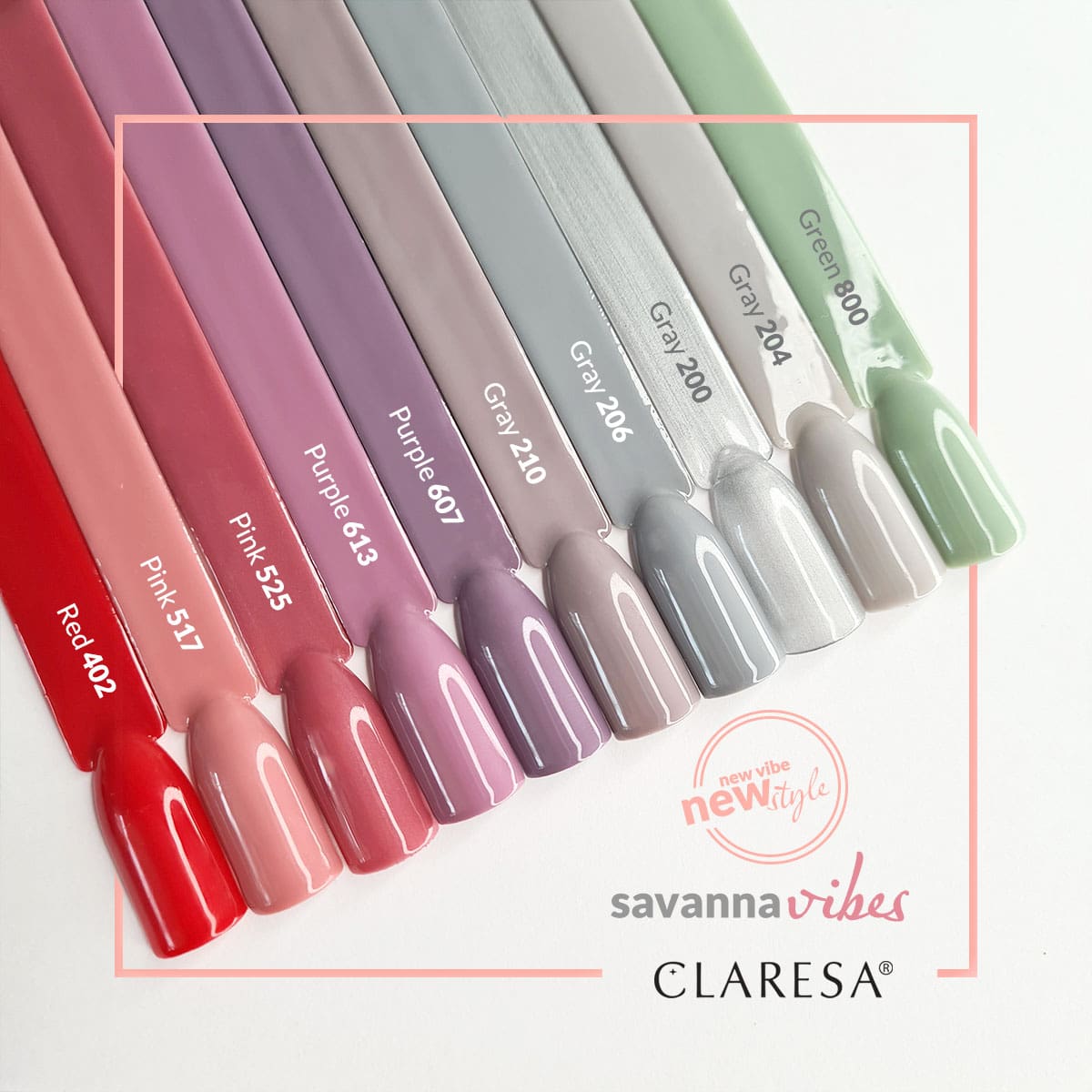 CLARESA Vernis à ongles hybride GRIS 206 5g