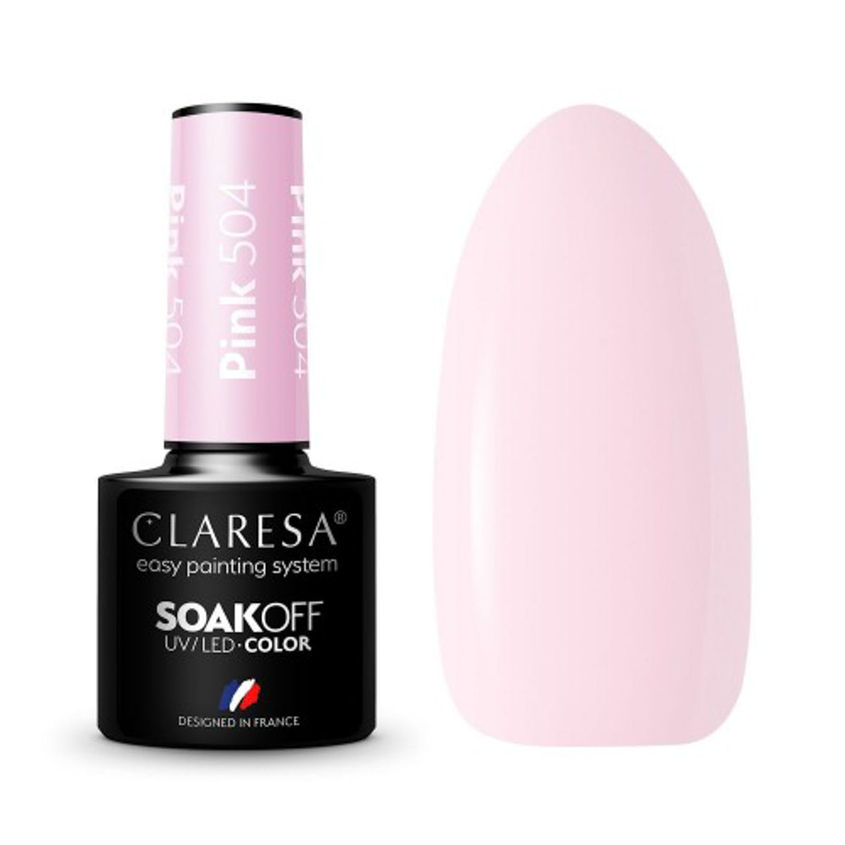 CLARESA Vernis à ongles hybride PINK 504 -5g