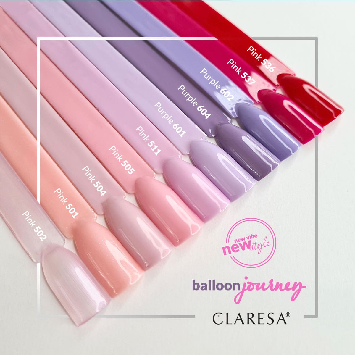 CLARESA Hybride nagellak ROZE 504 -5g