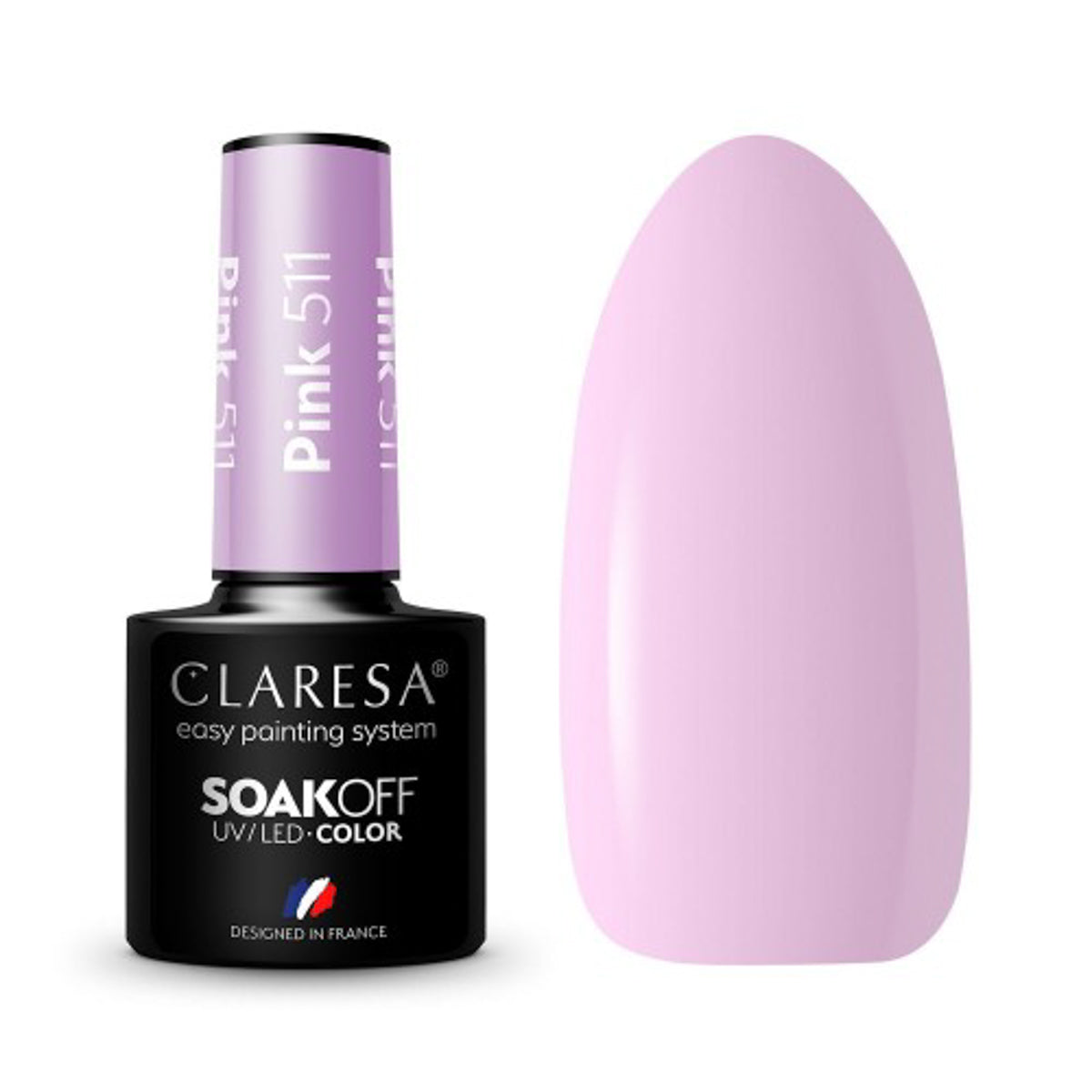 CLARESA Vernis à ongles hybride PINK 511 -5g