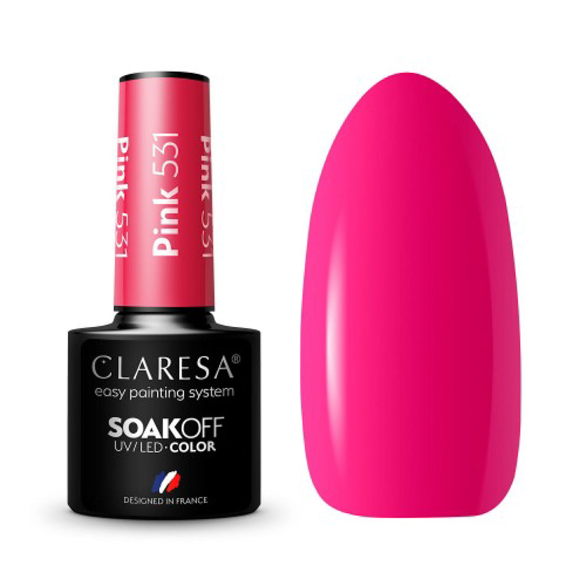 CLARESA Vernis à ongles hybride PINK 531-5g