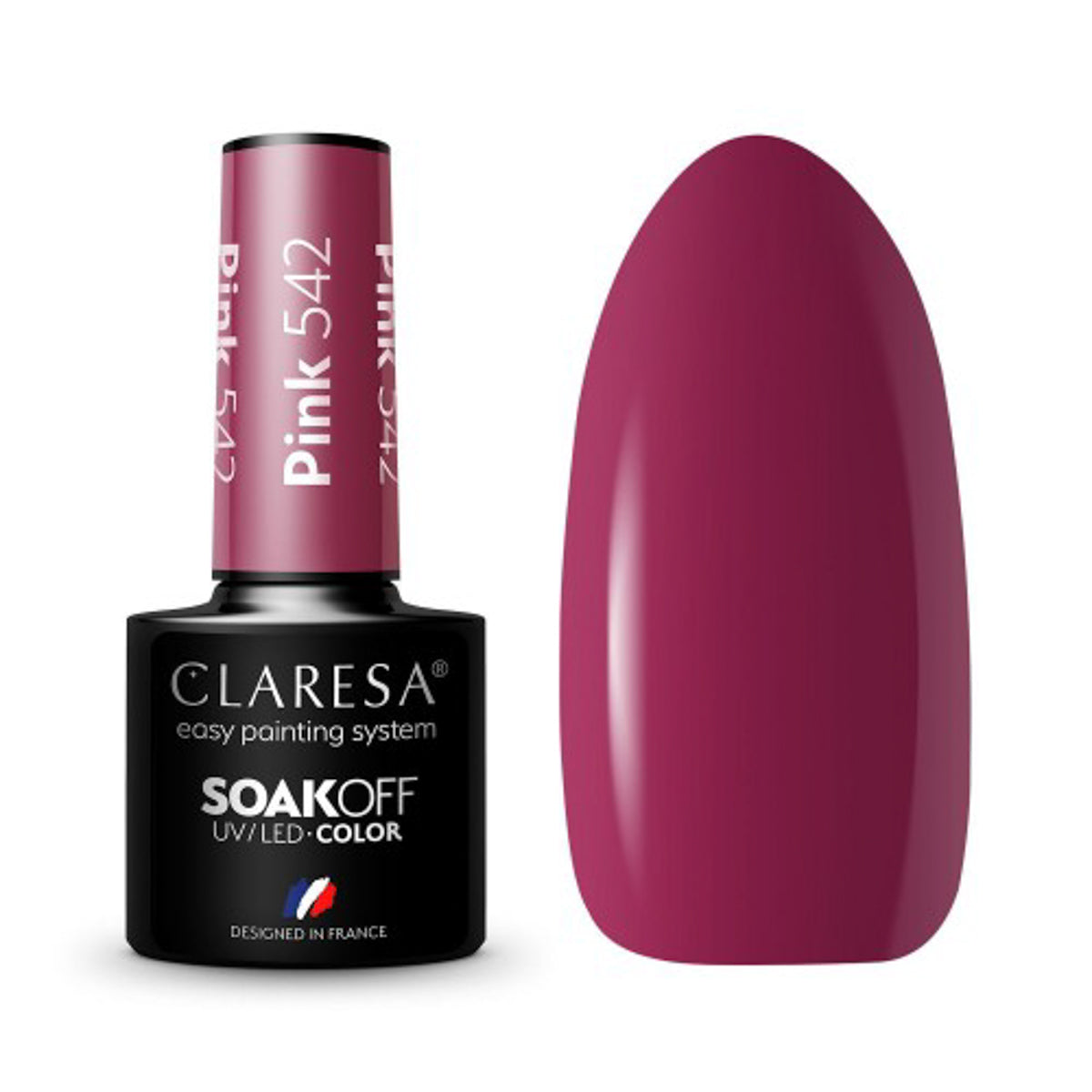 CLARESA Vernis à ongles hybride PINK 542 -5g