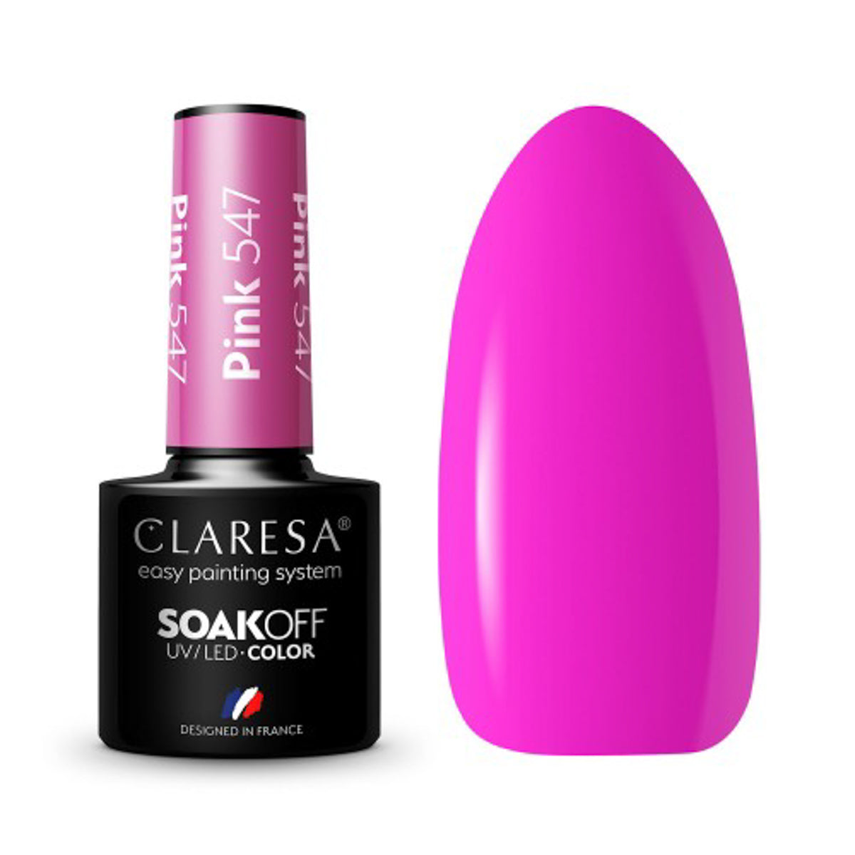 CLARESA Vernis à ongles hybride PINK 547 -5g