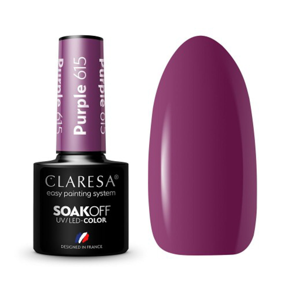 CLARESA Vernis hybride VIOLET 615 -5g