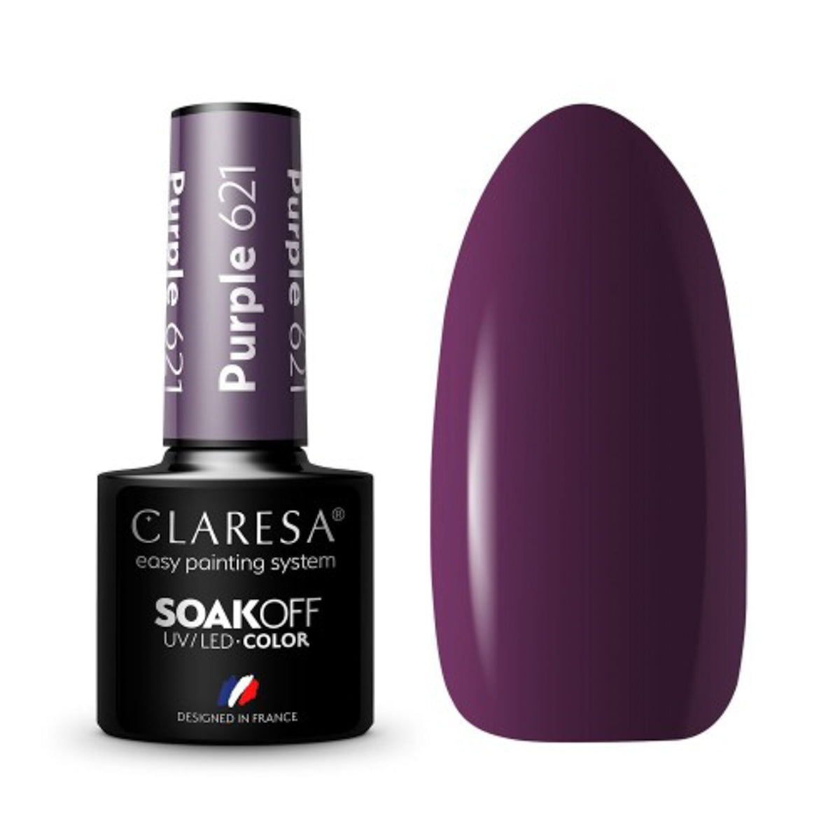 CLARESA Vernis hybride VIOLET 621 -5g