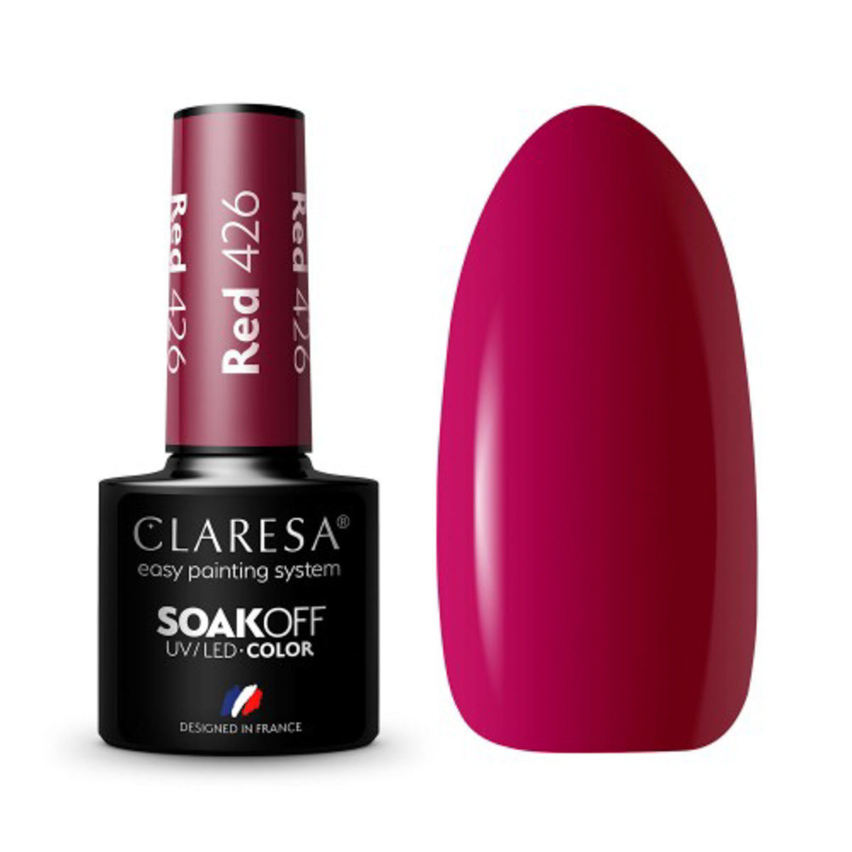 CLARESA Vernis à ongles hybride ROUGE 426 -5g