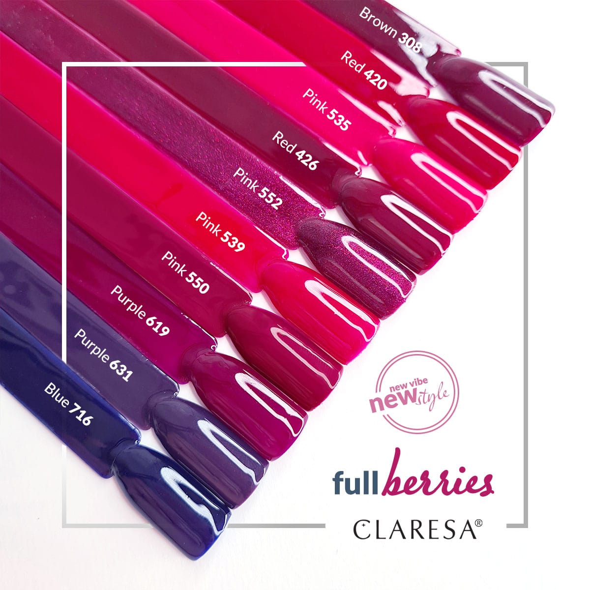 CLARESA Vernis à ongles hybride ROUGE 426 -5g