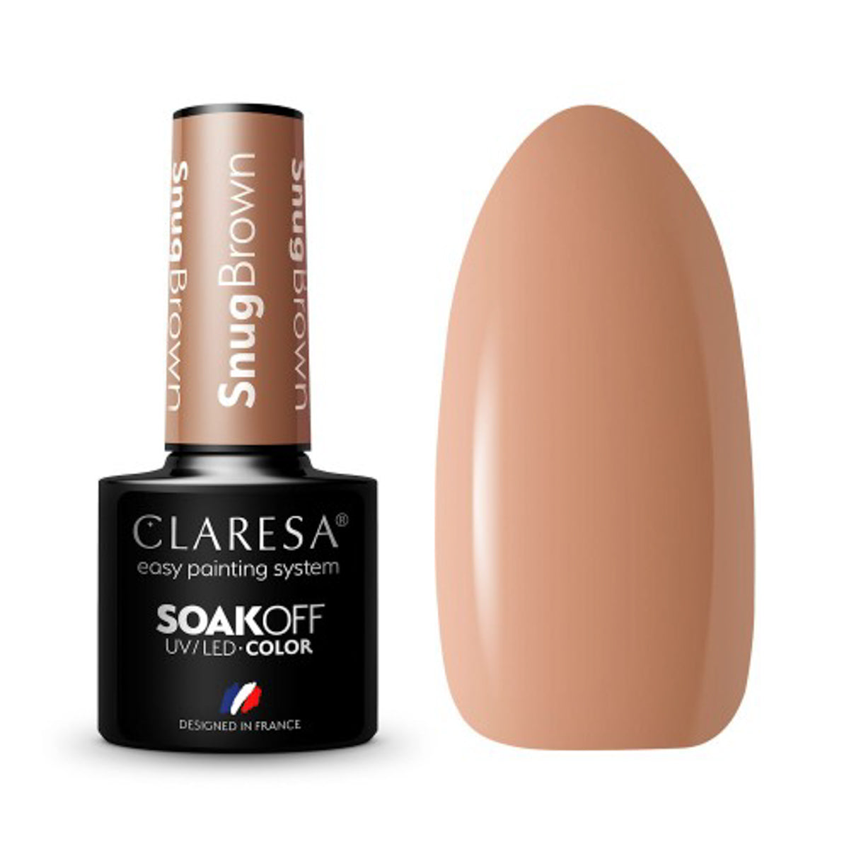 CLARESA Vernis hybride SNUG BROWN -5g