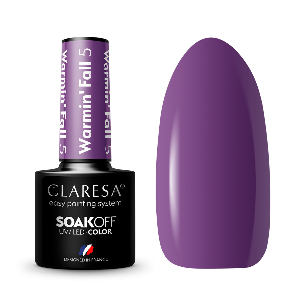 CLARESA Vernis à ongles hybride WARMIN "FALL 5 -5g