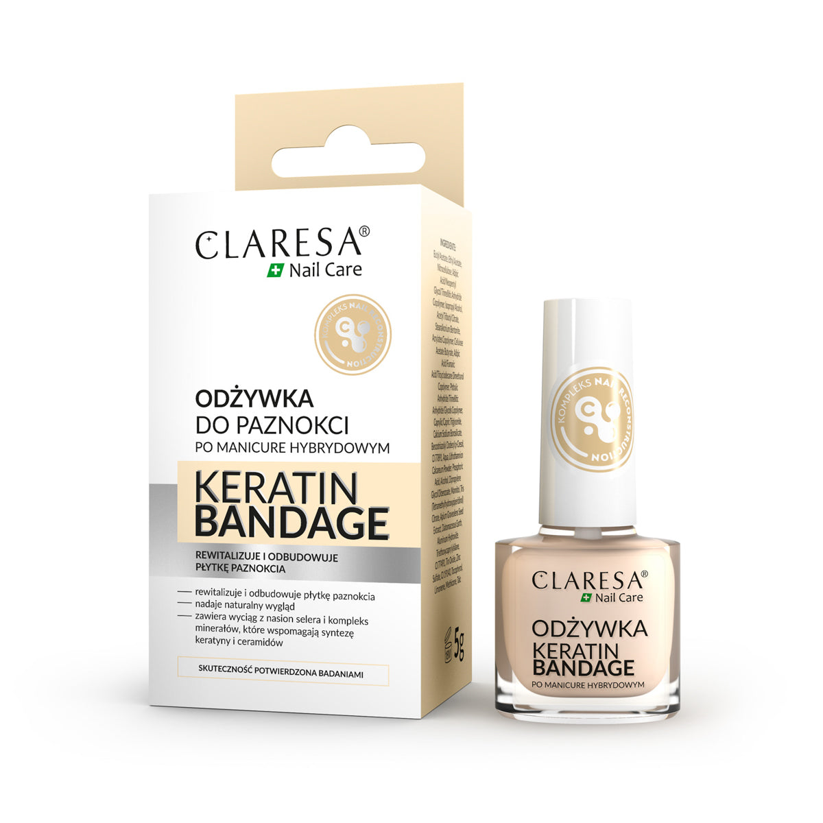 CLARESA Keratin Bandage Après-Shampoing pour les ongles 5 g