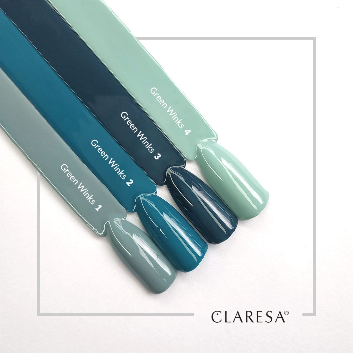 CLARESA hybride nagellak GREEN WINKS 1 -5g