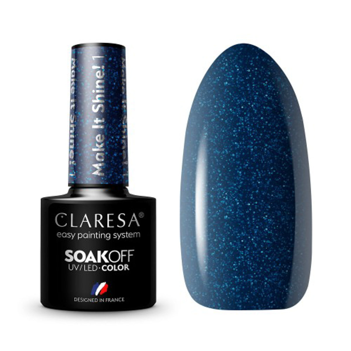 CLARESA Hybrid nail polish Make It Shine! 1-5g