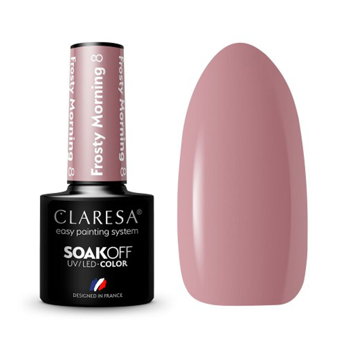 CLARESA Vernis à ongles hybride Matin Givré 8 -5g