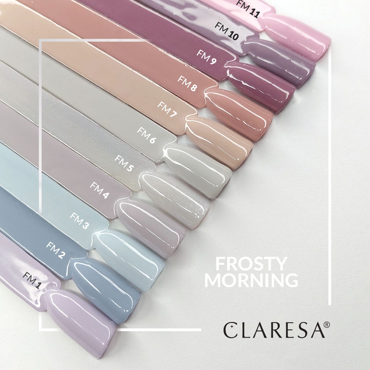 CLARESA Vernis à ongles hybride Matin Givré 10 -5g