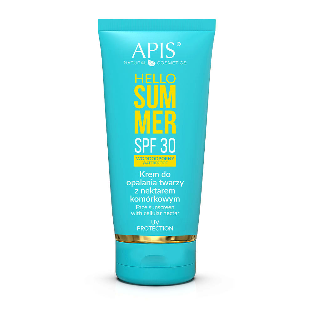 APIS Hello Summer Spf 30, Zonnebrandcrème voor het gezicht met celnectar 50 ml