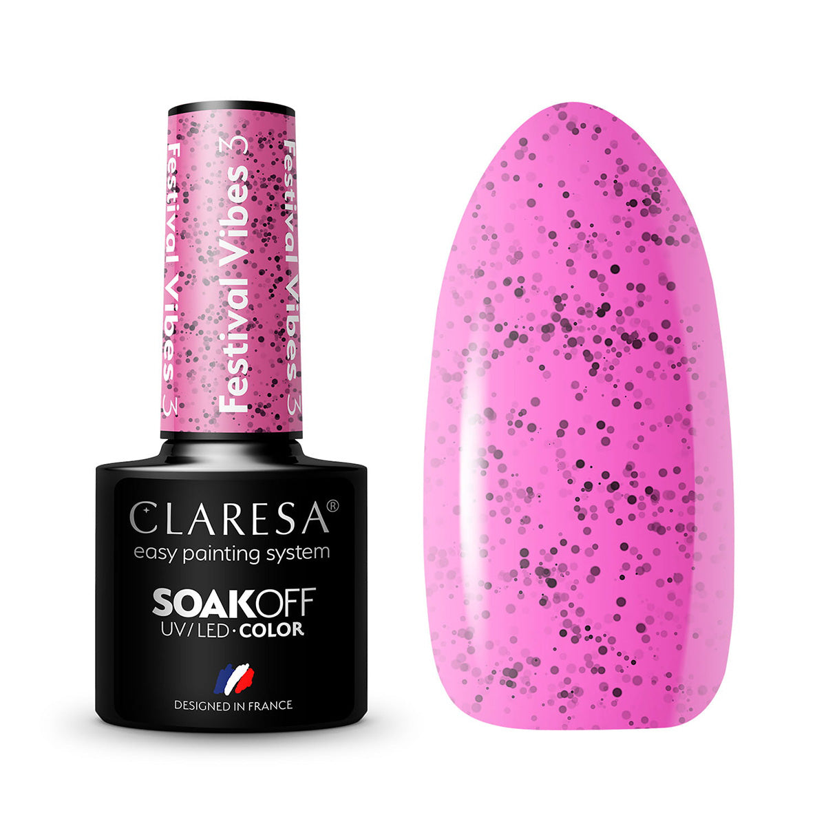 CLARESA Vernis hybride Festival Vibes 3 -5g