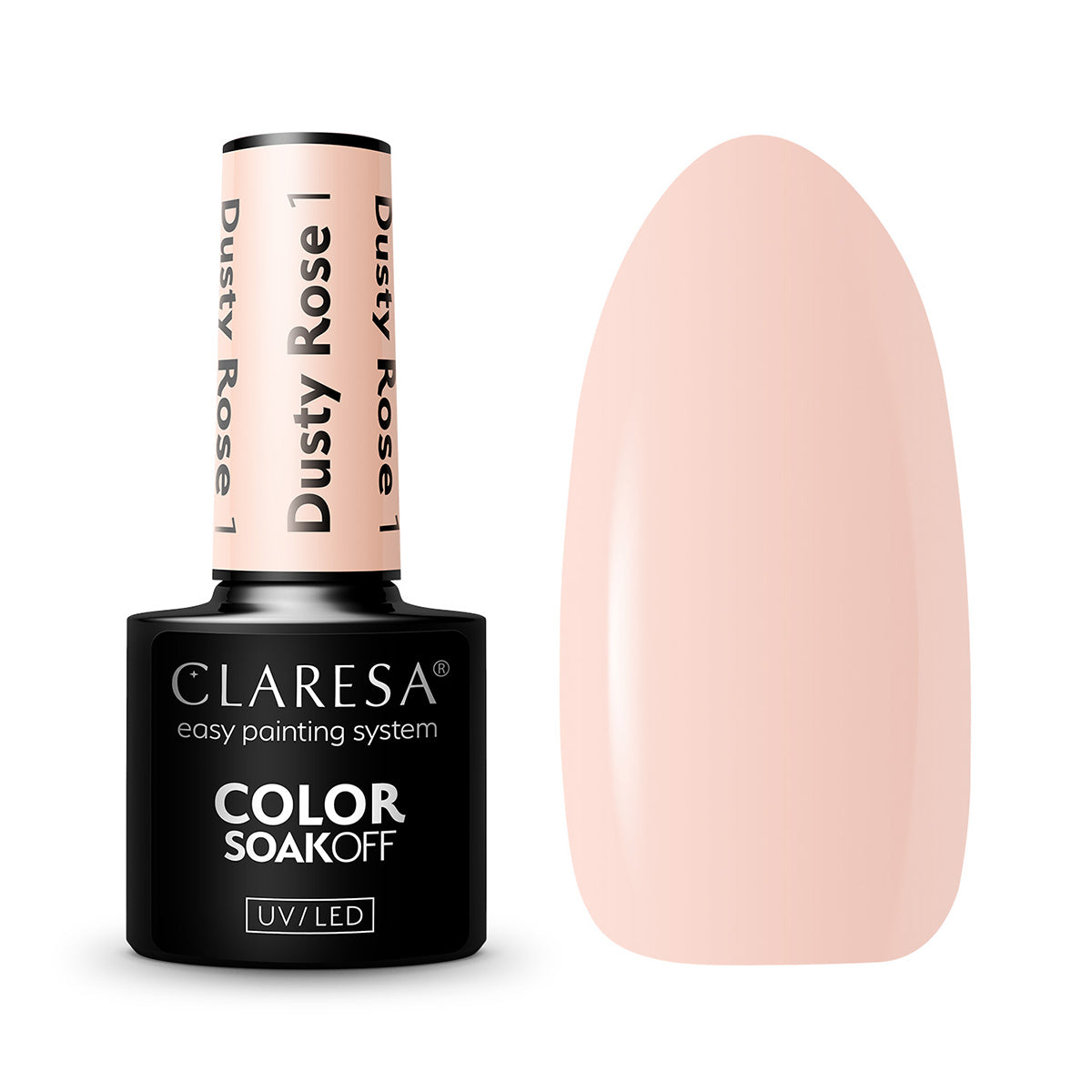 CLARESA Vernis à ongles hybride DUSTY ROSE 1 -5g