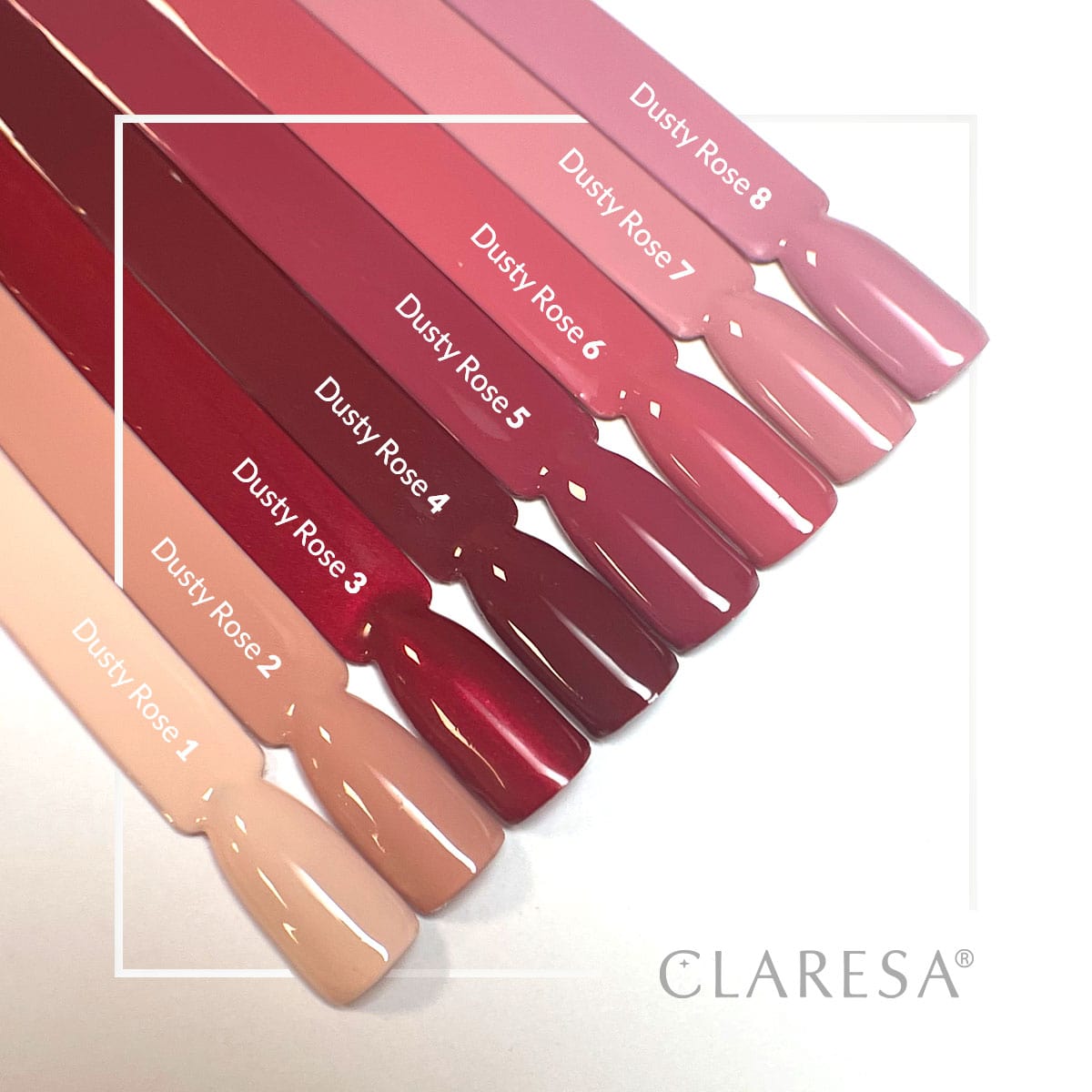 CLARESA Vernis à ongles hybride DUSTY ROSE 1 -5g