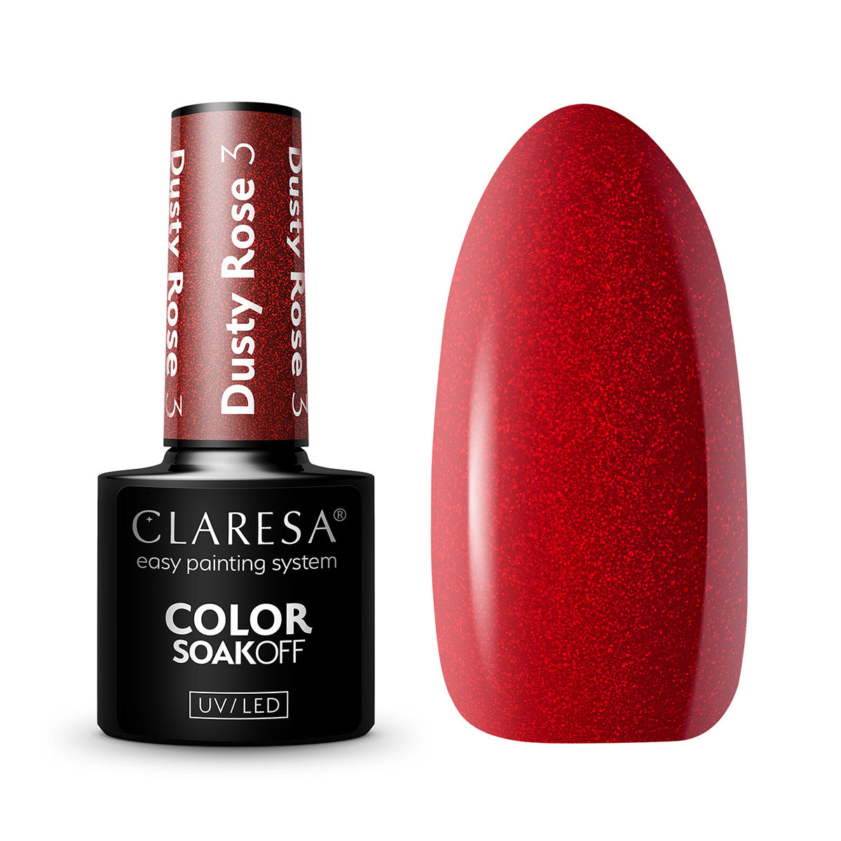 CLARESA Vernis à ongles hybride DUSTY ROSE 3 -5g