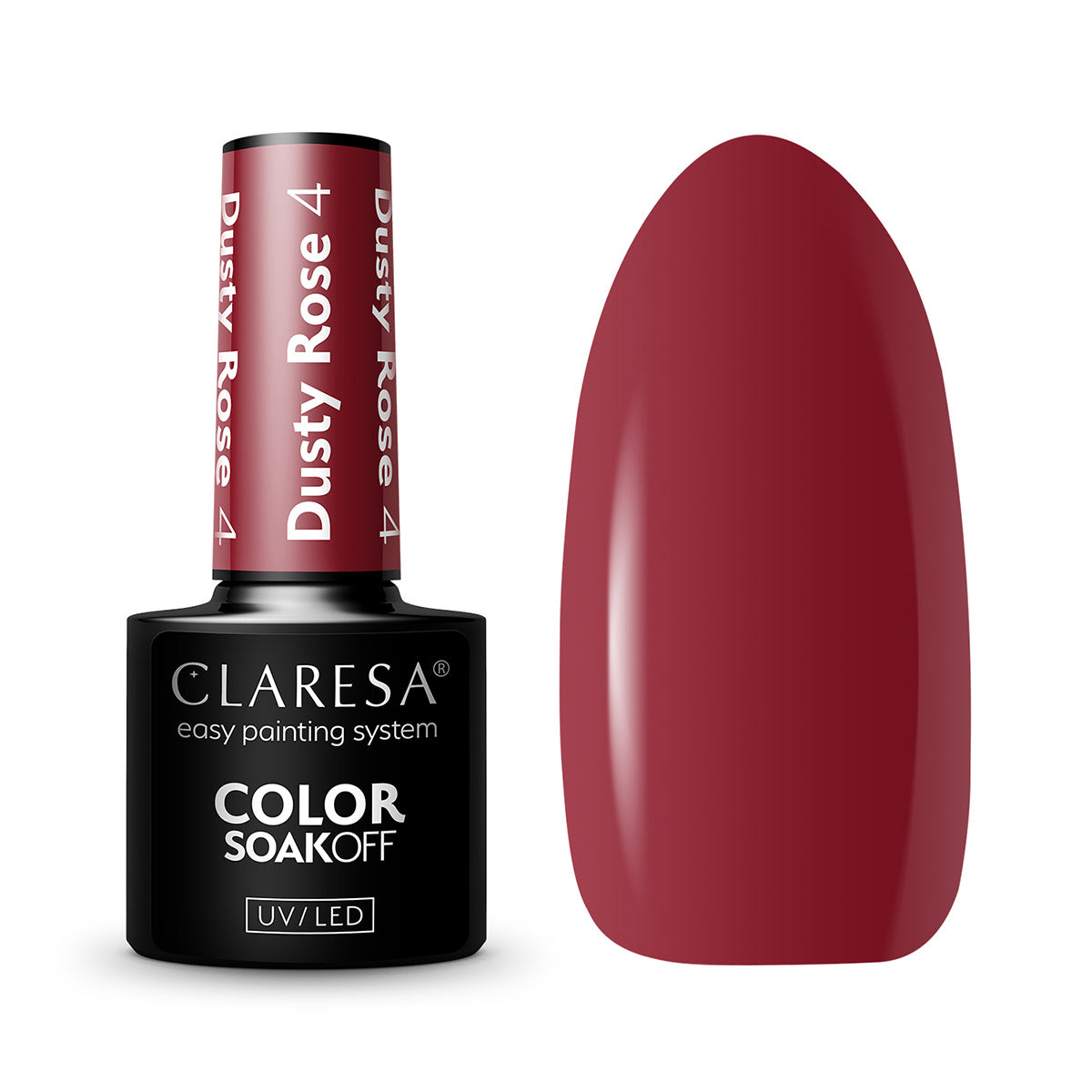 CLARESA Vernis à ongles hybride DUSTY ROSE 4 -5g