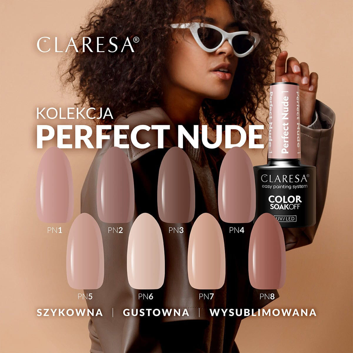 CLARESA Vernis à ongles hybride PERFECT NUDE 3 -5g