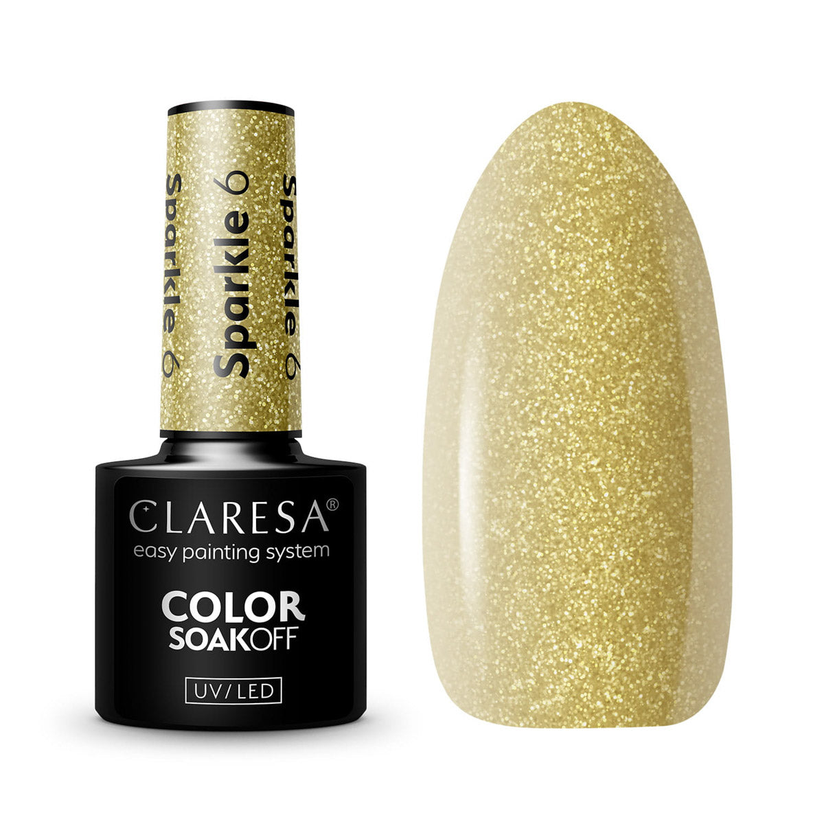 Vernis à ongles hybride CLARESA SPARKLE 6 -5g