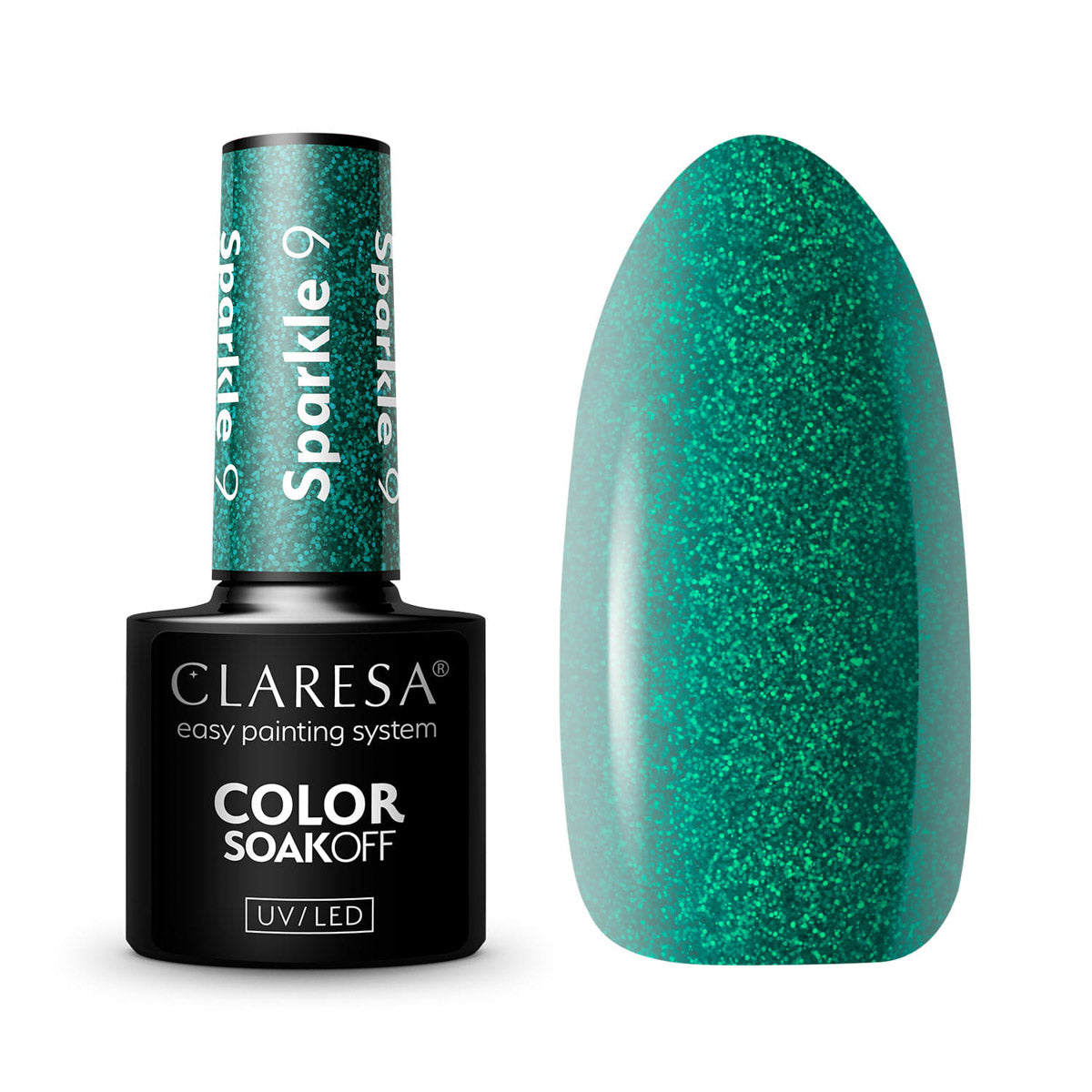 Vernis à ongles hybride CLARESA SPARKLE 9 -5g