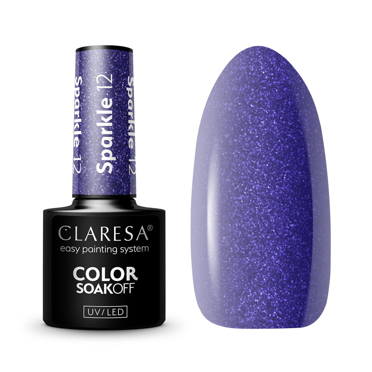 Vernis à ongles hybride CLARESA SPARKLE 12 -5g