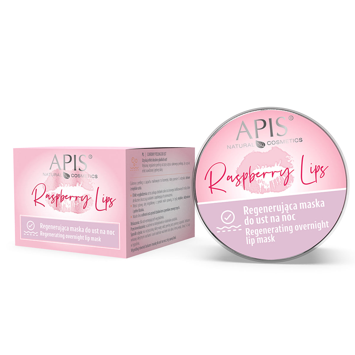 Masque de nuit régénérant pour les lèvres Apis raspberry lips 10 ml